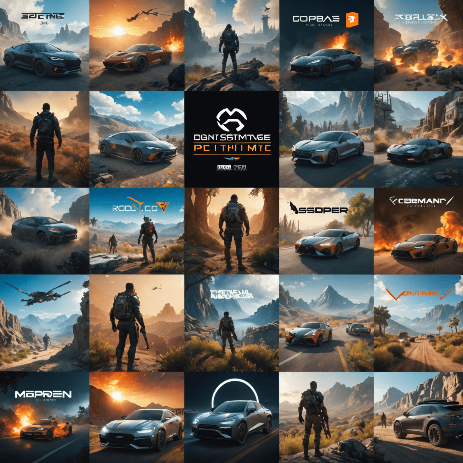 A collage of promotional images from the top 10 most anticipated PC games releasing in 2024, showcasing a diverse range of genres and visual styles.